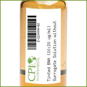 [Z-110004-62] Tinted BNA (10:20 ug/ml) Surrogate Solution without CLP, 25 ml