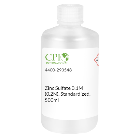 Zinc Sulfate 0.1M (0.2N), Standardized