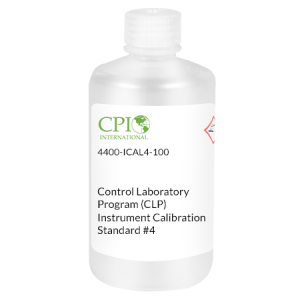 Control Laboratory Program (CLP) Instrument Calibration Standard #4