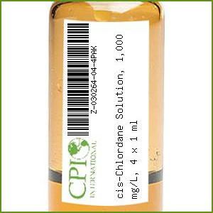 [Z-030264-04-4PAK] cis-Chlordane Solution, 1,000 mg/L, 4 x 1 mL
