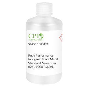 Peak Performance Inorganic Trace Metal Standard, Samarium (Sm)