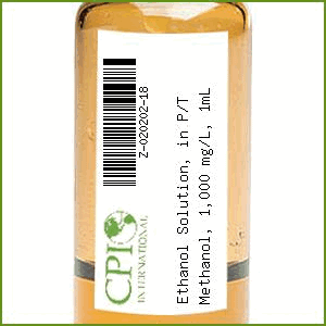 [Z-020202-18] Ethanol Solution, in P/T Methanol, 1,000 mg/L, 1 mL