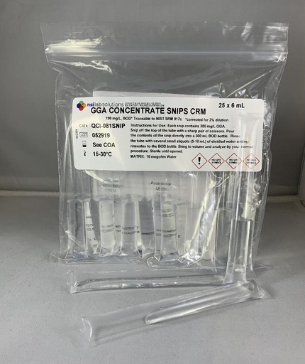 [QCI-081SNIP] GGA Concentrate Snips™, 25/pk