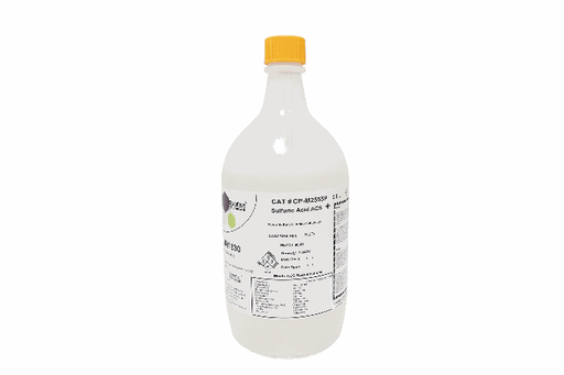 [4290-M2555P] Sulfuric Acid, 95.0-98.0%, ACS, 2.5L Poly Bottle