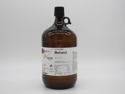 [4290-C2305] Methanol, >99.9%, HPLC Grade, 4L