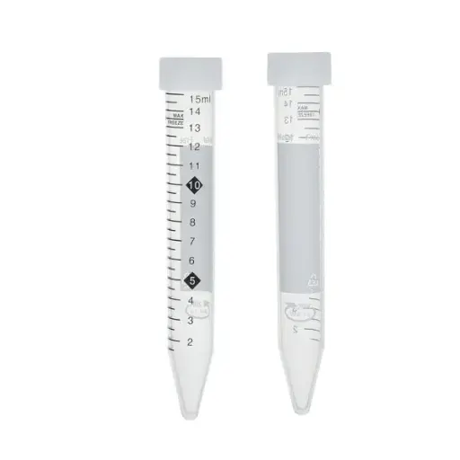 [4092-407] Centrifuge Tube, 15mL , Total-Pure™ certified metal free, w/printed graduations and screw caps, PP, 500/pk