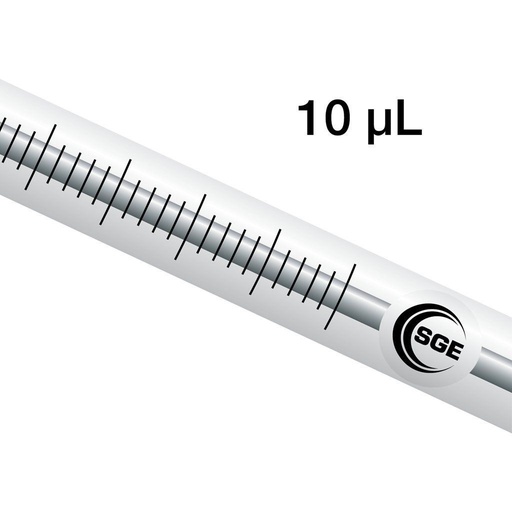 [002035] 10 µL Fixed Needle Syringe with 5 cm 0.47 mm OD Bevel Tipped Needle PK25