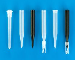 [4250-401PTS530] 100µL Polypropylene Conical Limited Volume Insert,5x30mm, Precision-Formed Interior, w/Patented Top Spring™, 1000/pk