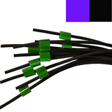 [4062-8790] 2-Stop Viton Pump Tubing, pur-blk, 2.29 mm, 12 Pack 