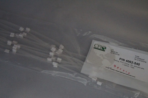 [4062-540] Tubing, PVC Pump, 3S, wht-wht-wht, 1.02mm, 12pk