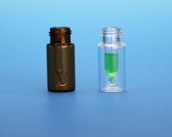 [4250-302091232A] 300µL Amber R.A.M.™ Interlocked™ Vial/Insert, 12x32mm, 9mm Thread, 100/pk