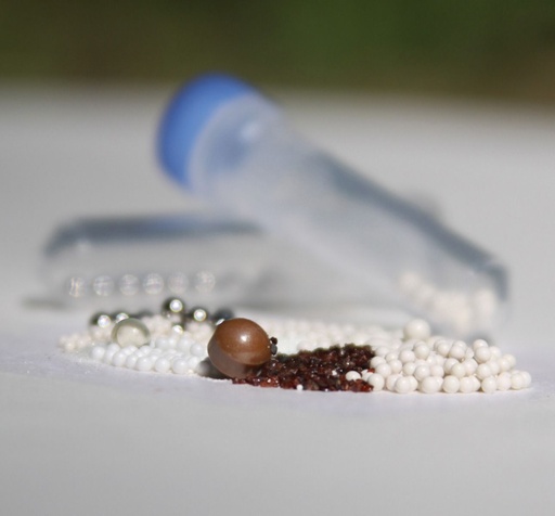 [D1134-50] 50  Bulk Beads, Stainless Steel, 5mm, alcohol washed, 1000/pk  