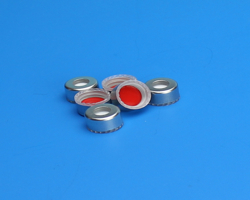 [4250-5394M09FN] 9mm R.A.M.™ Magnetic Cap, PTFE/Butyl Rubber Lined, 100/pk
