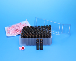 [4250-5397F09PK] 9mm R.A.M.™ Smooth Cap, Pink, PTFE/Silicone with Slit Lined, 1000/pk