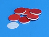 [4250-60406009] 9mm x 0.040" Red PTFE/Silicone/Red PTFE Septa, 1000/pk