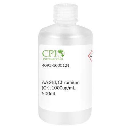 [4095-1000121] Chromium (Cr) AA Standard, 1,000 µg/mL, HNO3, 500 mL