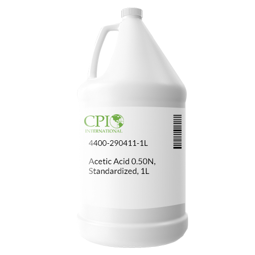 Acetic Acid 0.50N, Standardized