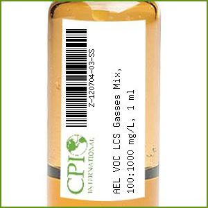[Z-120704-03-SS] AEL VOC LCS Gasses Mix, 100:1000 mg/L, 1 ml