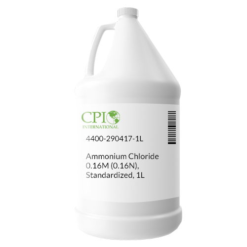 [4400-290417-1L] Ammonium Chloride 0.16M (0.16N), Standardized, 1L