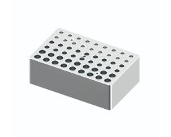 [4720-900224] Block, used for 0.2mL, 0.5mL and 1.5/2mL tubes, 18 holes each size