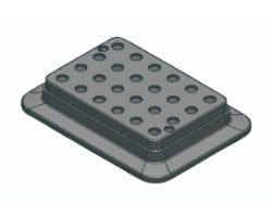 [4750-900238] Block, used for 0.5mL tubes, 24 holes
