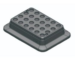 [4750-900237] Block, used for 1.5mL tubes, 24 holes