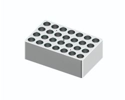 [4720-900221] Block, used for 5/15mL tubes, 28 holes
