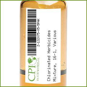 [Z-132075-05-5PAK] Chlorinated Herbicides Mixture, 16-1, Various Concentrations 100, 200, 300, 800, & 1,300 mg/L, 5 x 1 ml