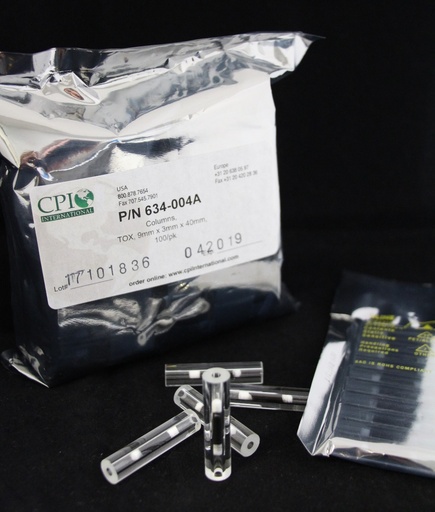 [634-004A] Column Pre-packed glass 3mm ID, 9mm OD Abimed Type