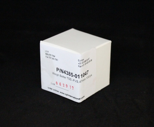 [4385-011047] Weigh Better™ TSS/FVS 1.5µm Disks, Unprepared, 47mm, 100 Pack