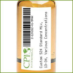 [Z-120262-01-5PAK] Custom 524 Standard Mix, 13-34, Various Concentrations, 5 x 1 ml