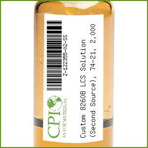 [Z-122355-02-SS] Custom 8260B LCS Solution (Second Source), 74-21, 2,000 & 8,000 mg/L, 1 mL