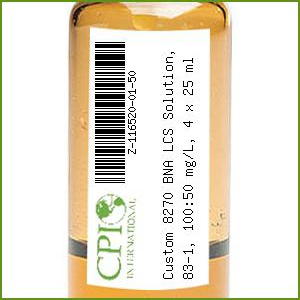 [Z-116520-01-50] Custom 8270 BNA LCS Solution, 83-1, 100:50 mg/L, 4 x 25 ml