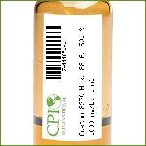 [Z-111850-01] Custom 8270 Mix, 88-6, 500 & 1000 mg/L, 1 ml