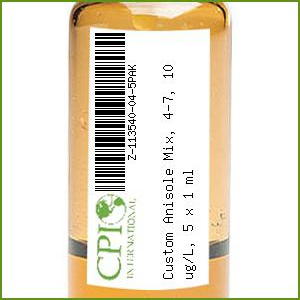 [Z-113540-04-5PAK] Custom Anisole Mix, 4-7, 10 ug/L, 5 x 1 mL