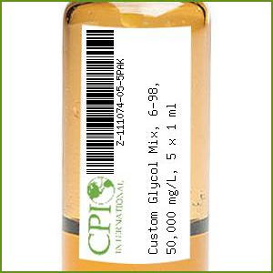 [Z-111074-05-5PAK] Custom Glycol Mix, 6-98, 50,000 mg/L, 5 x 1 mL