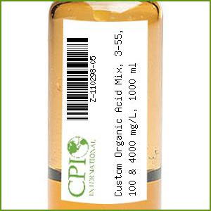 [Z-110298-05] Custom Organic Acid Mix, 3-55, 100 & 4000 mg/L, 1000 ml