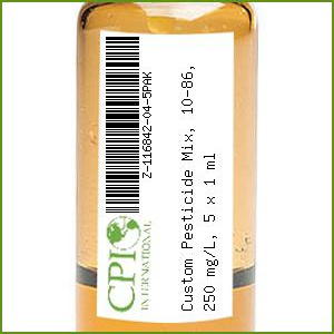 [Z-116842-04-5PAK] Custom Pesticide Mix, 10-86, 250 mg/L, 5 x 1 mL