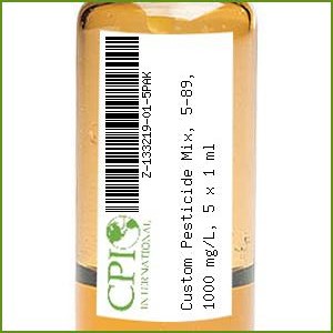 [Z-133219-01-5PAK] Custom Pesticide Mix, 5-89, 1000 mg/L, 5 x 1 mL