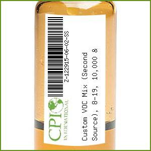 [Z-122915-06-02-SS] Custom VOC Mix (Second Source), 8-19, 10,000 & 200,000 mg/L, 2 x 0.6 ml