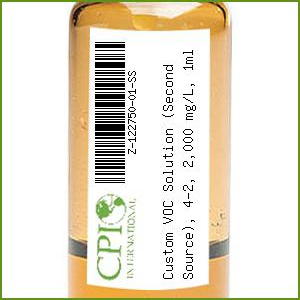 [Z-122750-01-SS] Custom VOC Solution (Second Source), 4-2, 2,000 mg/L, 1ml