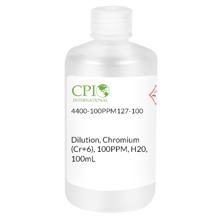 [4400-100PPM127-100] Dilution, Chromium (Cr+6), 100PPM, H20, 100mL