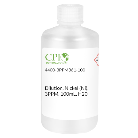 [4400-3PPM361-100] Dilution, Nickel (Ni), 3PPM, 100mL, H20
