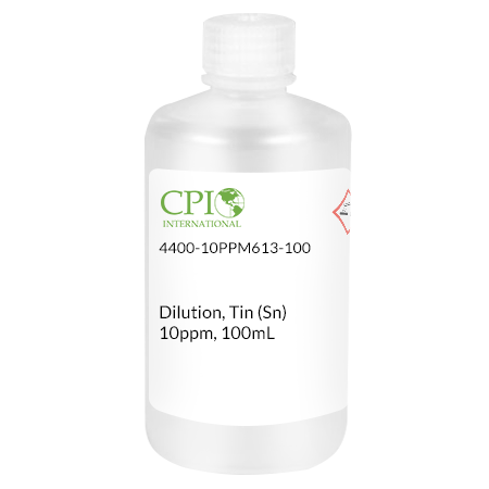 [4400-10PPM613-100] Tin (Sn), 10 µg/mL, HNO3, 100 mL