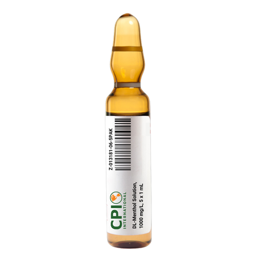 [Z-013181-06-5PAK] DL-Menthol Solution, 1000 mg/L, 5 x 1 mL