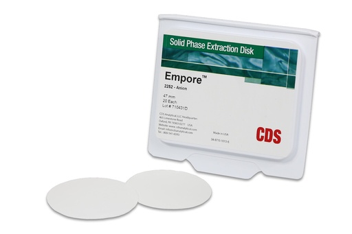 [98-0604-0229-8] Empore Anion SPE Disks, 47mm, 60/pk