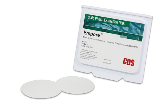 [98-0604-0226-4EA] Empore SDB-RP SPE Disks, 47mm, 20/pk