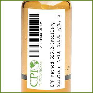 [Z-131144-01-05] EPA Method 525.2-Capillary Solution, 9-13, 1,000 mg/L, 5 mL
