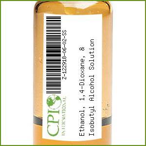 [Z-122918-06-02-SS] Ethanol, 1,4-Dioxane, & Isobutyl Alcohol Solution (Second Source), 200,000 & 400,000 mg/L, 2 x 0.6 ml