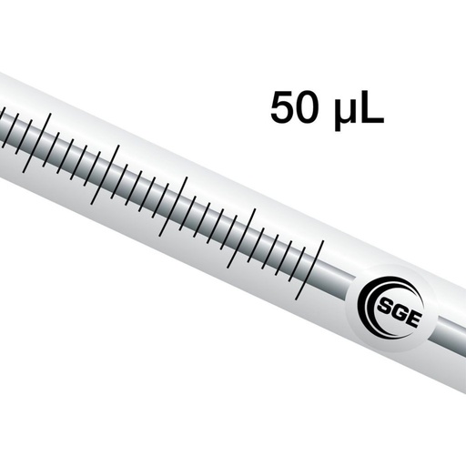 [004200] Fixed Needle Syringe with PTFE-Tipped Plunger, 50 µL